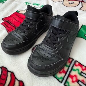 Nike Kids Black Air Forces Size 11C